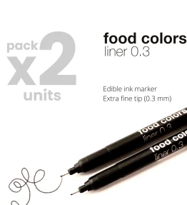 Edible Liner Black Extra Fine (x2)